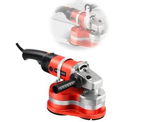 Kit smerigliatrice for calcestruzzo a 3 teste, levigatrice lucidatrice portatile, piallatrice for superfici in cemento da 2800 W con 6 velocità, smerigliatrici a 90° senza angoli morti