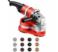 Kit smerigliatrice per calcestruzzo con rivestimento antipolvere, motore da 2800 W per levigatura efficiente di pavimenti, pareti e soffitti