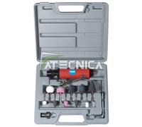Kit smerigliatrice pneumatica ad aria compressa Fervi 0050 con 10 accessori