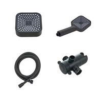 Kit soffione doccia 2 in 1, set portatile con tubo lungo, distributore d'acqua a 3 vie, doccia completa