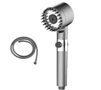 Kit soffione doccia ad alta pressione for acqua dura, spruzzo regolabile a 3 modalità con massaggio for bagno(Color06)