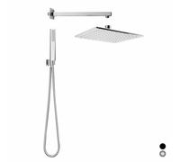 KIT SOFFIONE DOCCIA QUADRATO SEVEN Cromo Bracci Soffioni Doccia