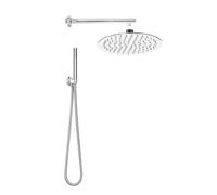 Kit soffione doccia tondo slim top line cromo lucido