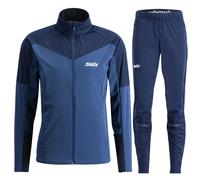 Kit softshell Swix Nordic XC, uomo, blu/marino