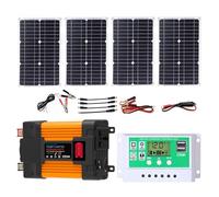 Kit Solare Completo Da 4000W 6000 W Con Inverter A Onda Sinusoidale Pura, Regolatore Da 50 A E Pannello Solare Da 100 W - Sistema Solare Da 12 V Per Casa, Campeggio, Camper, Emergenza(6000W,12V-110V)