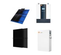 Kit solare completo per la casa 5000W-24.9kwh/giorno FELICITY- batteria+inverter+pannelli solari+kit di staffe o struttura- Energia per la tua casa, facile installazione-OFFERTA