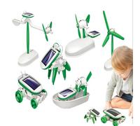 Kit solare educativo - ABS, giocattolo Stem, fai da te , scienza solare, apprendimento, progetti scolastici, regalo per bambini, energia rinnovabile, assemblaggio, uso educativo creativo