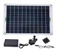 Kit solare in plastica siliconica, pompa solare silenziosa da 50 W per laghetto, giardino e acquari.