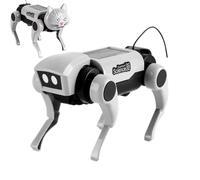 Kit solare Robot Dog - STEM Learning Buildable Toy for Kids, Mechanical Dog Model Interactive Design, Solar Panel Drive + DIY Assembly Parts, ABS Components Durable Construction, For Coding Pra