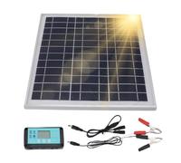 Kit Solare RV - Responsabile Del Caricatore Del Gocciolamento Solare Da 20 W, Di Ricarica Pannello Controller Portatile Per Il Trattore Rimorchio Per Barca Marina Per Moto Automobilist
