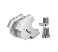 Kit Sollevamento Morsetto Riser Manubrio Per Moto Per CRF1100L Africa Twin Adventure Sports CRF 1100 L 2020- Attacco Manubrio. Manubrio(Argento)