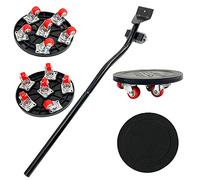 Kit Sollevatore e Trasporto Mobili pesanti, Movimentatore a 6 Ruote Rotazione di 360° Gradi, Frigorifero, Divano, Tavoli, ecc. (Nero)