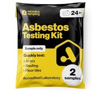 Kit solo campione di amianto (2 campioni) include tassa di test in laboratorio 24 ore, istruzioni (lingua italiana non garantita)