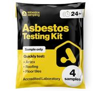 Kit solo campione di amianto (4 campioni) include tassa di test in laboratorio 24 ore, istruzioni (lingua italiana non garantita)