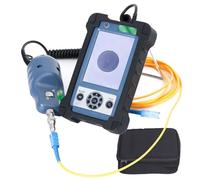 Kit sonda di ispezione in fibra ottica, microscopio palmare con display LCD da 3,5", supporta connessioni FC/SC/ST/LC, ideale per test e diagnostica delle fibre