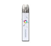 Kit SONDER Q2 Gee-kvape 30 W Vape (Argento Rocket) Batteria 1350 mAh 3 ML Cartuccia Q Atomizzatore 0,8 ohm per MTL/RDL Sigaretta Elettronica Iconic RGB Light Originale - No Nicotine