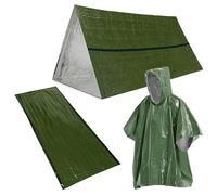 Kit Sopravvivenza Esterno Antistrappo 3 in 1 Impermeabile Sacco a pelo Tenda