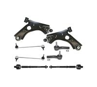 KIT SOSPENSIONE 8PZ BRACCI + GIUNTI + TESTINE + BIELLETTE PER FIAT DOBLO' 2010-