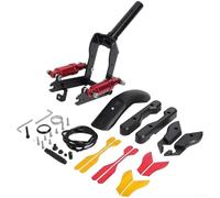 Kit sospensione anteriore, riduttore di vibrazioni per sospensione anteriore scooter elettrico per Ninebot MAX, ammortizzatore in alluminio con parafango integrato, compatibile con Ninebot Max G30