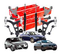 Kit Sospensioni Alfa Romeo 147 12 Pezzi Kit Bracci Oscillanti e Ammortizzatori