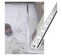 Kit Sottile For Canale Di Drenaggio For Cortile E Patio, In Acciaio Inossidabile, Drenaggio For Canale Di Drenaggio For Vialetto Sotterraneo In Cemento(7x3cm(2.8x1.2in))