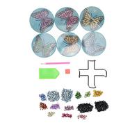 Kit sottobicchieri per pittura con strass farfalle con staffa Colla per argilla Abilità pratiche migliorate Forte adesione per principianti