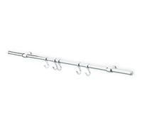 Kit Sottopensili Nichel Satinato 90 Cm Con Ganci