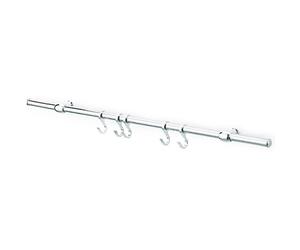 Kit Sottopensili Nichel Satinato 90 Cm Con Ganci