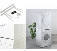 Kit Sovrapposizione universale in metallo x Lavatrice + Asciugatrice max 100kg
