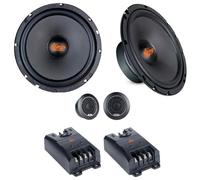 Kit SP Audio SP-6.5C 1 Kit Altoparlanti 2 Vie 6.5" 165 mm, 180 Watt RMS e 360 Watt Max, 4 ohm, 2 woofer, 2 tweeter, 2 crossover