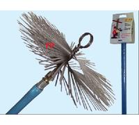 KIT SPAZZACAMINO 6 ASTE + SCOVOLO,PULISCI CAMINO,DIAVOL