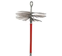 KIT SPAZZACAMINO COMPOSTO DA 5 ASTE + SCOVOLO Ø 400.