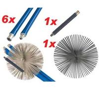 KIT SPAZZACAMINO MT.8.60 + MOLLA + SCOVOLO D.CM.25