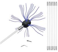 Kit Spazzacamino, Kit Di Pulizia Con Spazzola For Camino, Di Pulizia Rotante For Camino, Spazzola For Camino Con Aste Flessibili In Nylon E Testina Resistente(6 m)