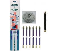 KIT SPAZZACAMINO MT.8.60 + MOLLA + SCOVOLO D.CM.25