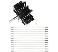 Kit Spazzacamino, Pulitore For Camini, Kit Spazzola For Camino Con Trapano Rotante For La Pulizia Del Camino, Strumenti For La Pulizia Del Camino Kit pulizia camino(12 Rods,610mm)