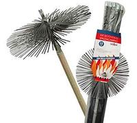 Kit spazzacamino pulizia camino scovolo 250mm 6 aste 8,40 mt (C/Molla per curve)