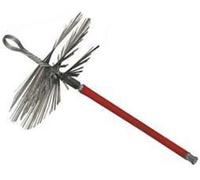 KIT SPAZZACAMINO SCOVOLO DA 250 mm CON 7 MT DI ASTE