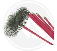 KIT SPAZZACAMINO TELESCOPICO ASTE + SCOVOLO MM. 300 MT. 8,4