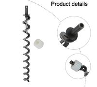 Kit Spazzola Coclea Metallizzata per Griglie Pellet Traeger Lunghezza 39cm Fissa