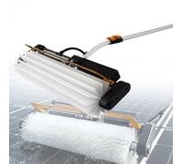 Kit Spazzola Elettrica Per La Pulizia Di Pannelli Solari Da 5,5 M Con Asta Ad Acqua, Strumento Per La Pulizia Di Finestre E Finestre Da Esterno, Spazzola Ad Acqua Efficiente Per Pannelli Solari E Fin