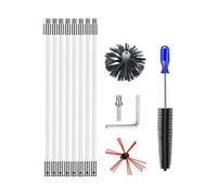 Kit Spazzola Sbattuto Con Aste,Pulitore Testa Ricambio E Adattatore Mandrino