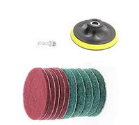 Kit Spazzola Trapano Attrezzi Pulizia 11pz/set Piastrelle Doccia Lavaggio Fornit