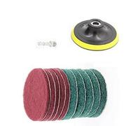 Kit Spazzola Trapano Lavaggio Forniture Strumento Pulizia 11pz/set Scrub Pads Po