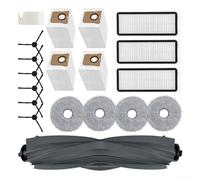 Kit spazzole laterali filtro per L20 parti di ricambio 4 panni per 4 sacchetti per la polvere 1 spazzola principale 6 spazzole laterali 3 filtri 1 spazzola per la pulizia 19 pz.