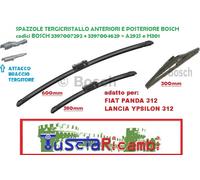 KIT SPAZZOLE TERGI ANT/POST.BOSCH FIAT PANDA 312-YPSILON 312 -3397007292-015449