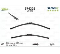 KIT SPAZZOLE TERGI ANTERIORI PER CITROEN C5/C5 TOURER VALEO SILENCIO VF944