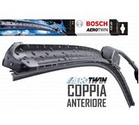 KIT SPAZZOLE TERGI BOSCH AEROTWIN PEUGEOT 206 A653S CC SW GOMMINE REFILL GOMME