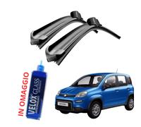 KIT SPAZZOLE TERGICRISTALLO ANTERIORI FLAT PER FIAT PANDA 312 (600+380) TERGI