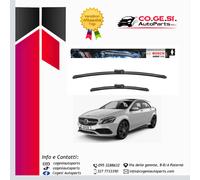 KIT SPAZZOLE TERGICRISTALLO ANTERIORI MERCEDES CLASSE A W176 BOSCH AEROTWIN